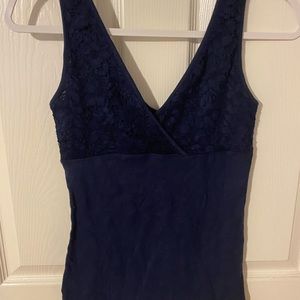 Blue Lace Top